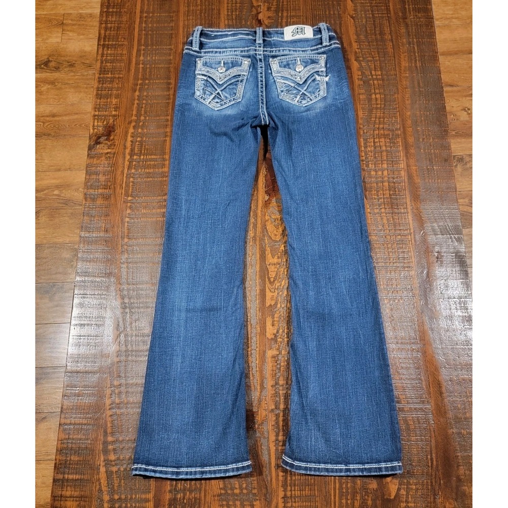 Miss Me Size 12 Youth NWOT Mid Rise Bootcut Stretch - Picture 3 of 8